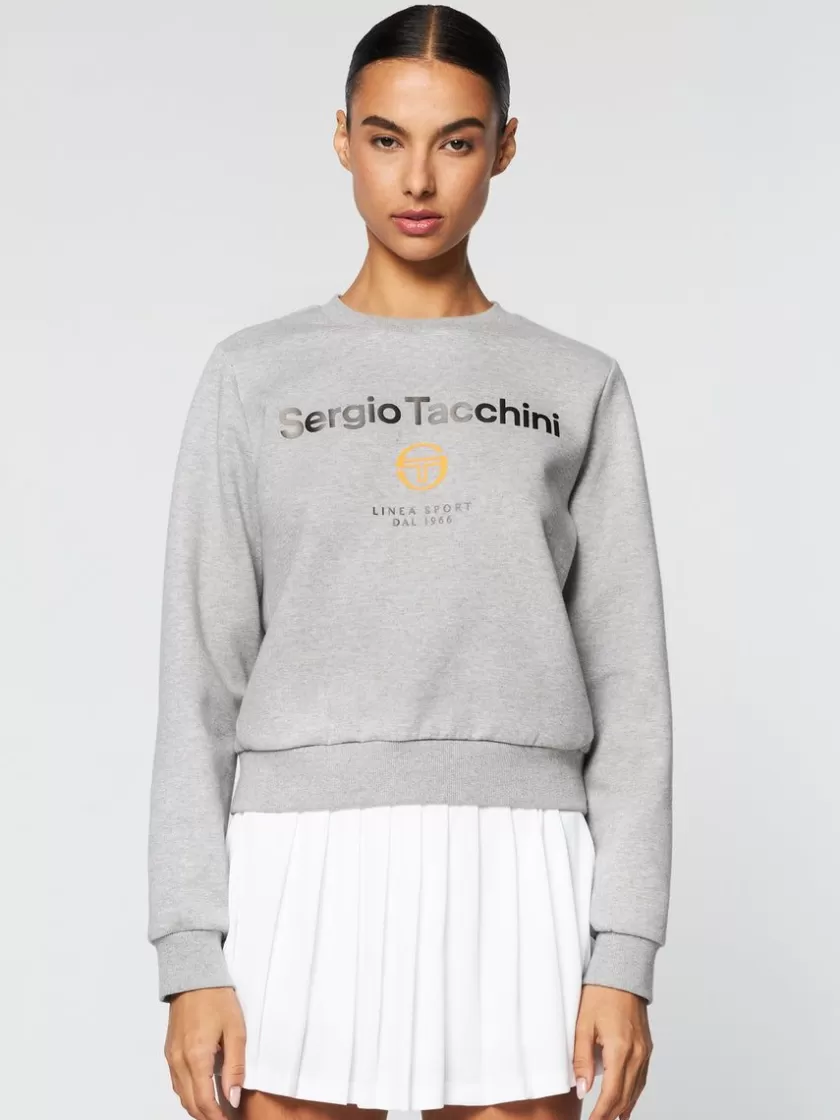 Flash Sale Women'S Linea Sport Crewneck- Heather Grey For The Court