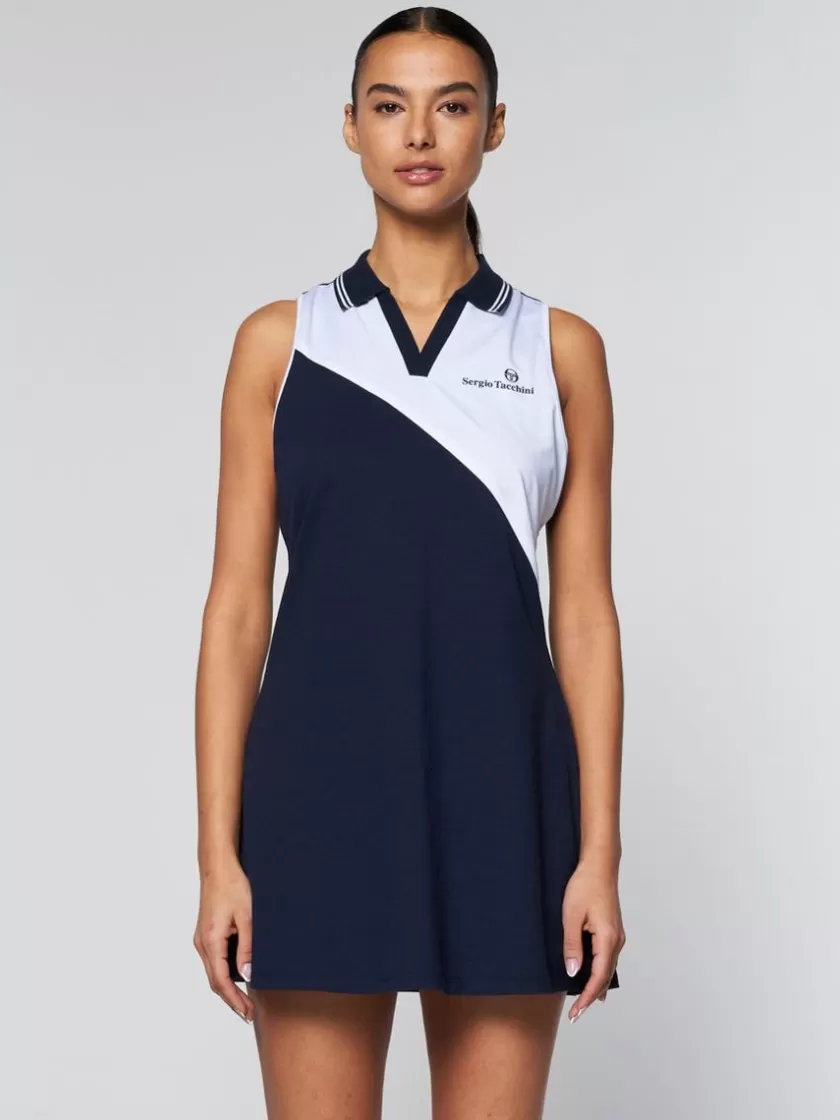 Outlet Women'S Vigentino Tennis Dress- Maritime Blue Dresses